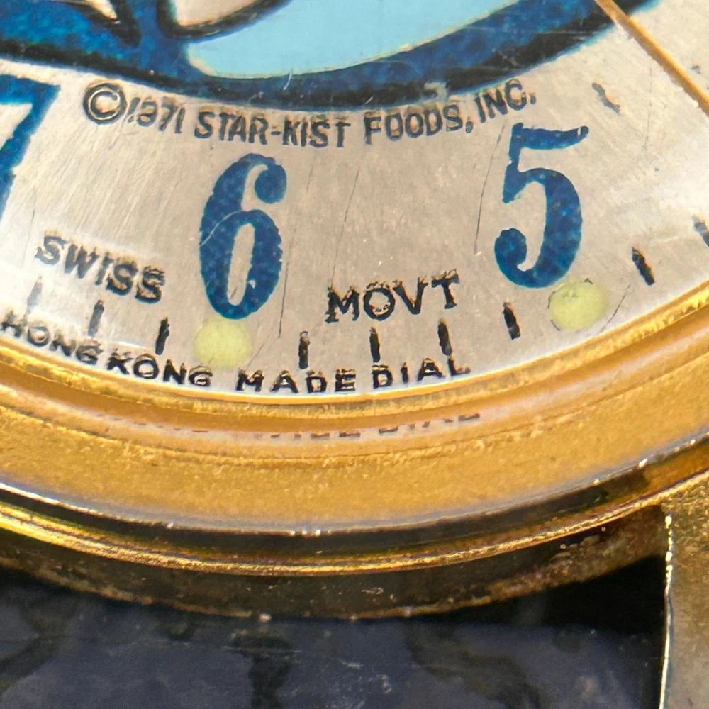 Vintage 1971 Star-Kist Charlie‎ the Tuna Watch Swiss Mechanical Movt Working